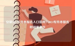 安徽2023專(zhuān)升本報(bào)名入口官網(wǎng)？2024專(zhuān)升本報(bào)名時(shí)間是多少
