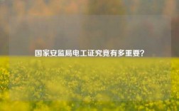 國(guó)家安監(jiān)局電工證究竟有多重要？
