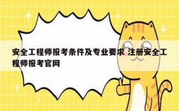 安全工程師報考條件及專業(yè)要求 注冊安全工程師報考官網