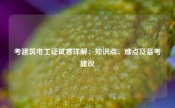 考建筑電工證試卷詳解：知識點、難點及備考建議