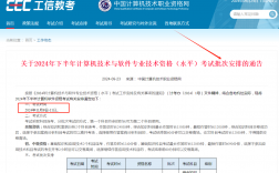 關于2024年下半年計算機技術與軟件專業技術資格（水平）考試批次安排的通告