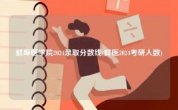 蚌埠醫(yī)學(xué)院2024錄取分?jǐn)?shù)線(蚌醫(yī)2024考研人數(shù))