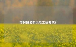 如何報名中級電工證考試？