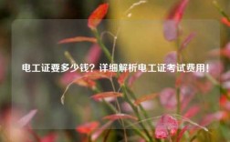 電工證要多少錢？詳細解析電工證考試費用！