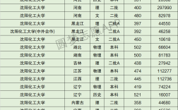 沈陽(yáng)化工大學(xué)分?jǐn)?shù)線