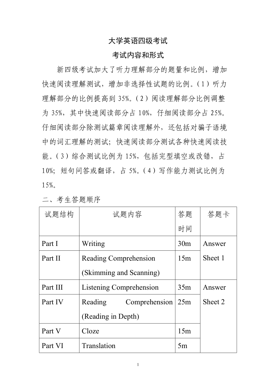 英語(yǔ)四級(jí)考試內(nèi)容有哪些(英語(yǔ)四級(jí)沒過(guò)可以考研究生嗎)-圖1