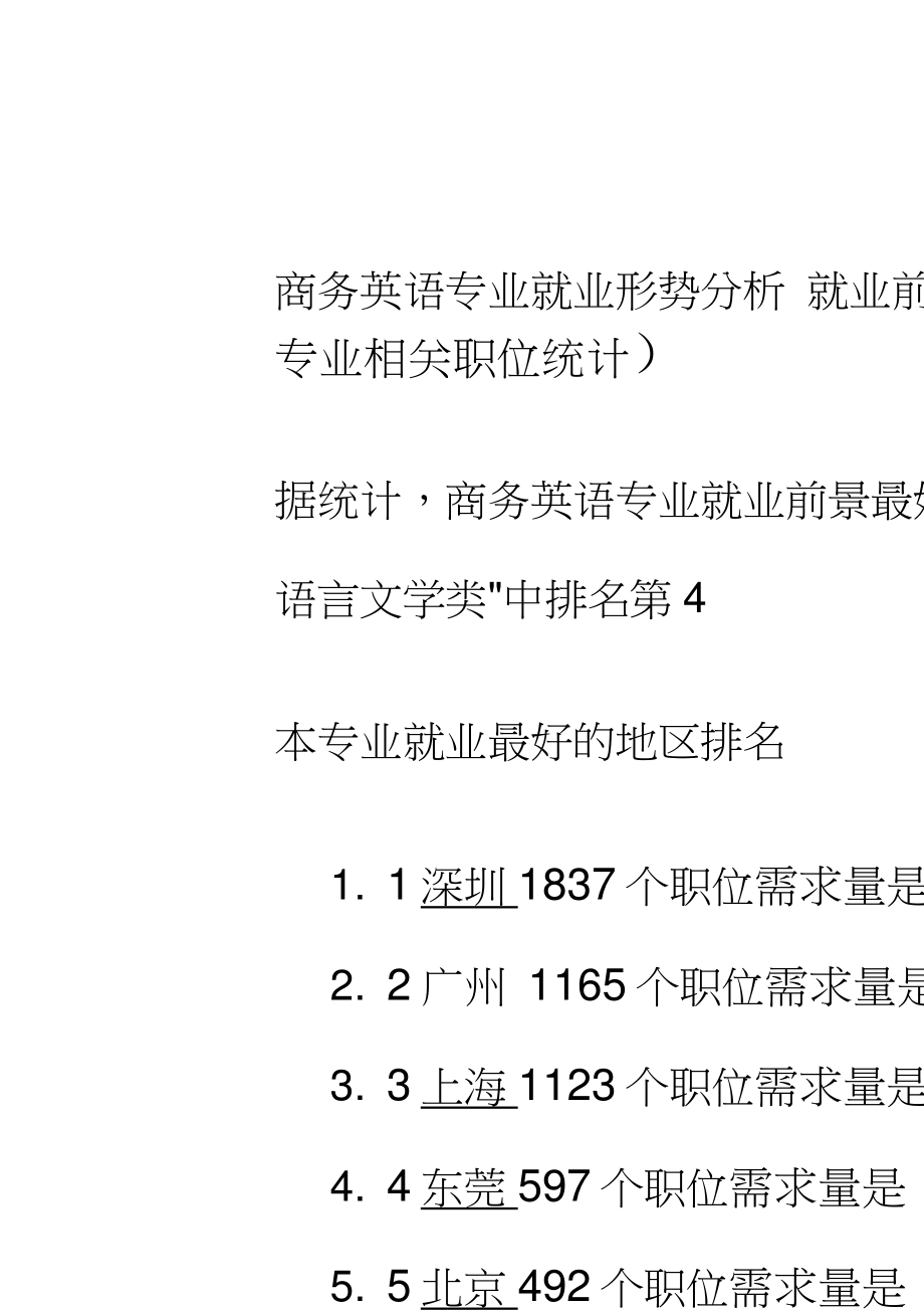 商務(wù)英語(yǔ)專業(yè)就業(yè)前景和就業(yè)方向-圖1