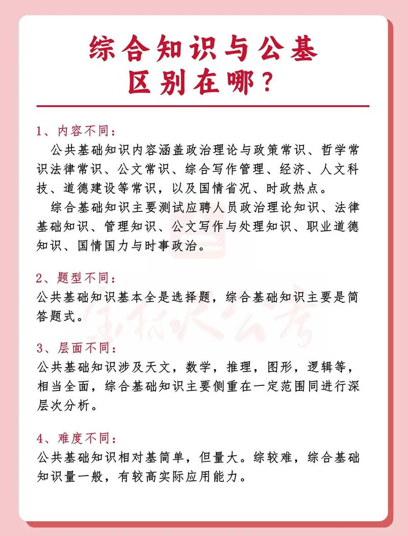 綜合基礎知識和公共基礎知識有什么區(qū)別-圖1