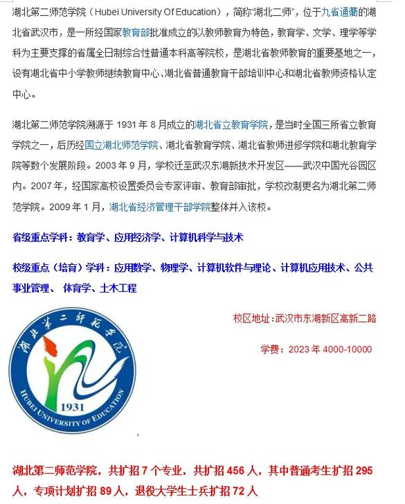 湖北第二師范學(xué)院專升本-圖1