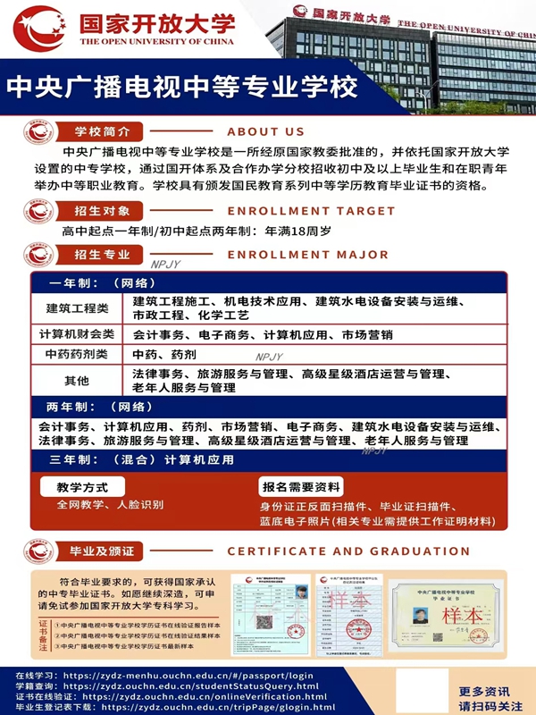 2025年國家開放中等專業(yè)學(xué)校(電大中專)最新報(bào)名官方網(wǎng)址-圖2