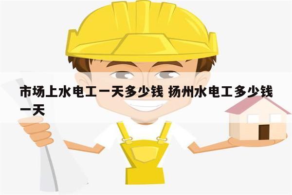 市場上水電工一天多少錢 揚(yáng)州水電工多少錢一天-圖1