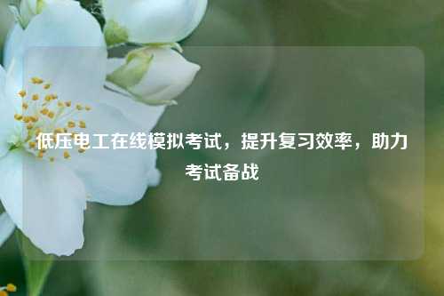 低壓電工在線模擬考試，提升復習效率，助力考試備戰-圖1
