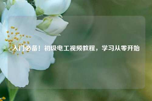 入門必備！初級(jí)電工視頻教程，學(xué)習(xí)從零開始-圖1
