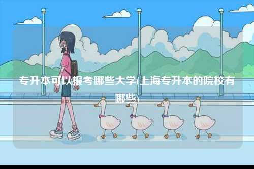 專升本可以報(bào)考哪些大學(xué)(上海專升本的院校有哪些)-圖1